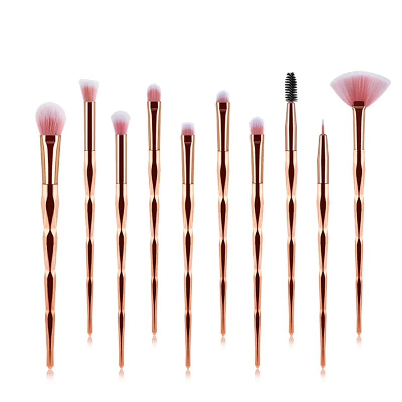 

10Pcs Private Label Luxury Soft Tools Makeup Brushes Professional Custom Make Up Brush Cosmetic Makeup Brushes Set