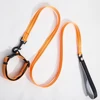 Stock professional hot sale training hand free nylon fabric dog collar and dog leash