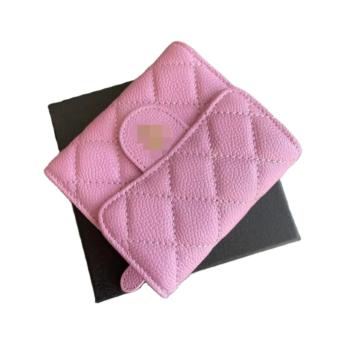 

CC new women's short wallet versatile designer simple leather elegant luxury high-end leisure atmosphere lightweight women's bag