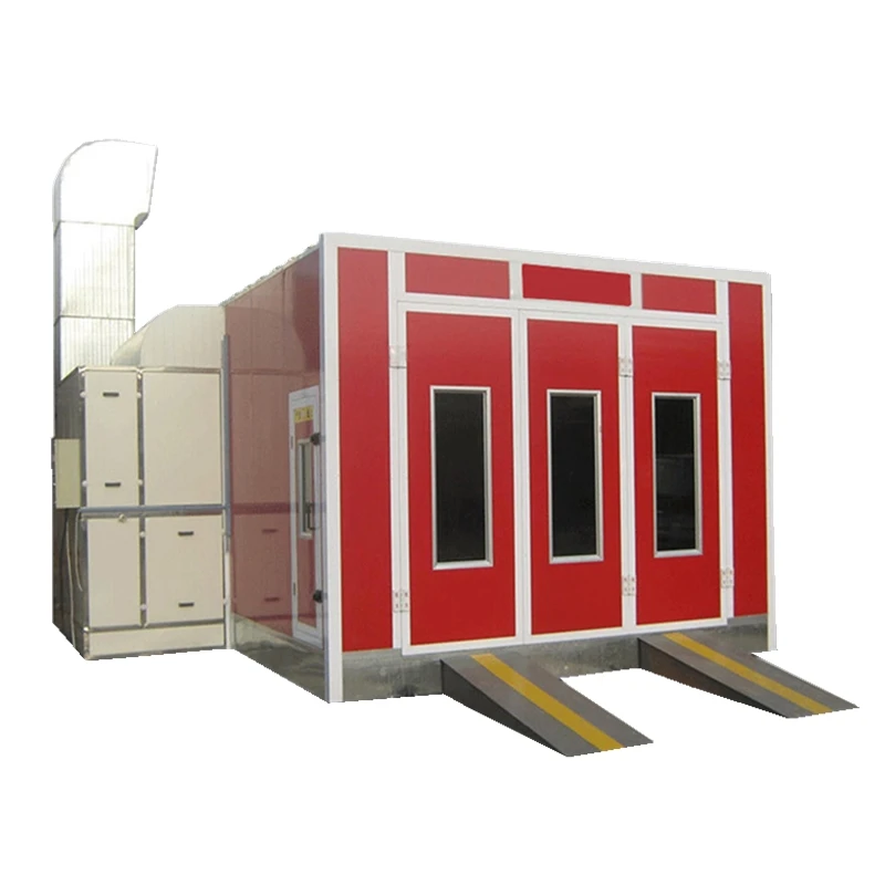 

CE Approved European Design Spray Booth Bake Oven Booth, Red, yellow, blue, gray