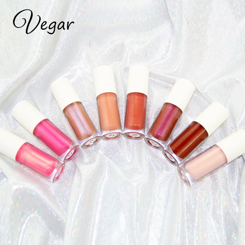 

China vendor 27 colors lipgloss nude private label sticker lip gloss