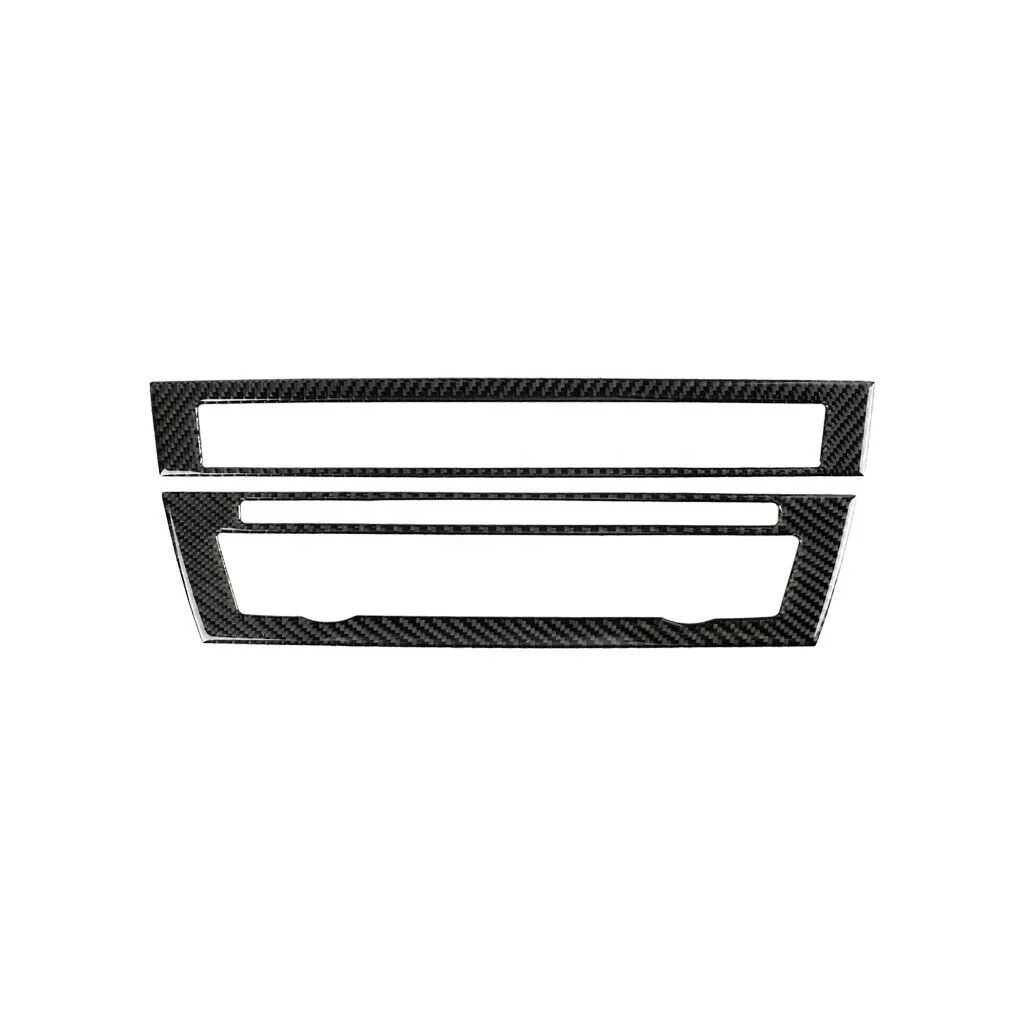 

Carbon Fiber Car Interior Center Console Panel Cover Trim For BMW F10 520i 525i, Carbon glossy black
