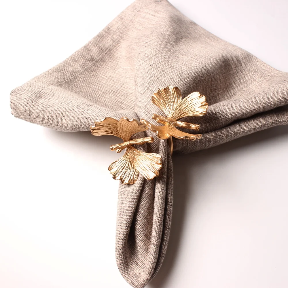 

Gold Butterfly Napkin Ring For Wedding Home Decoration
