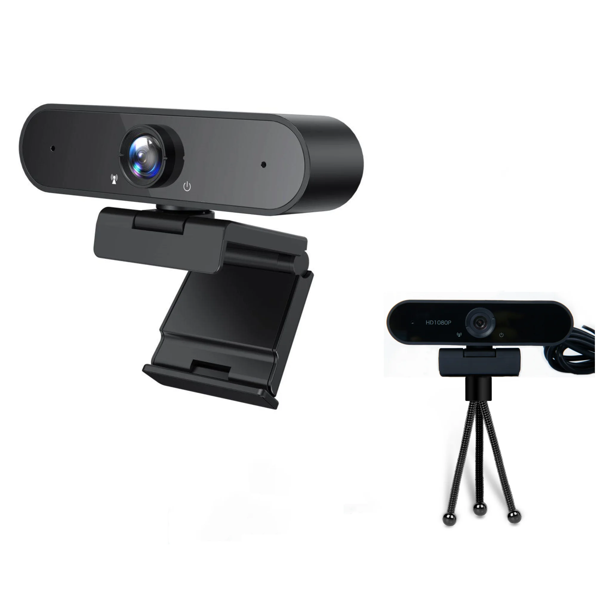 

360 degree rotate Web camera 1080P Webcam Widescreen Video Calling and Recording Webcam