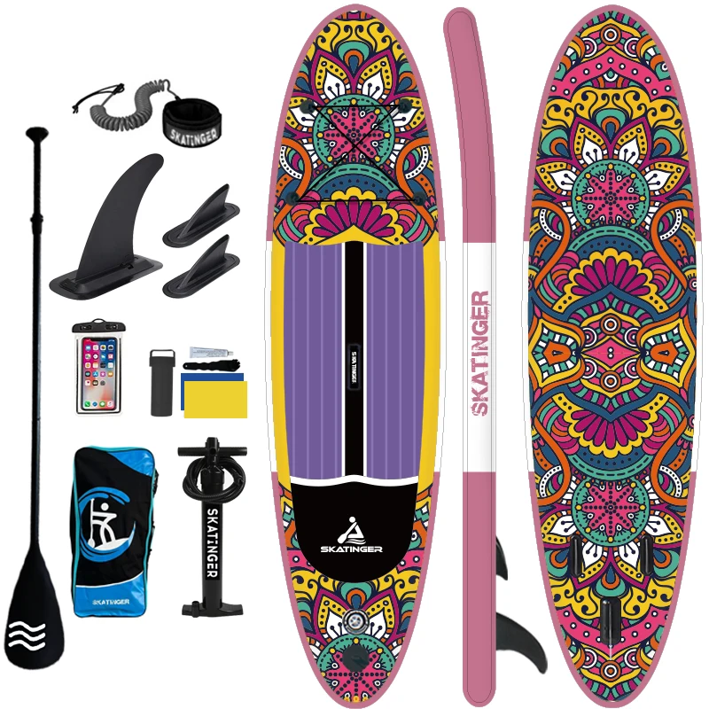 

SKATINGER China factory wholesale OEM sup board paddle board inflatable standup paddleboard paddle waterplay surfing