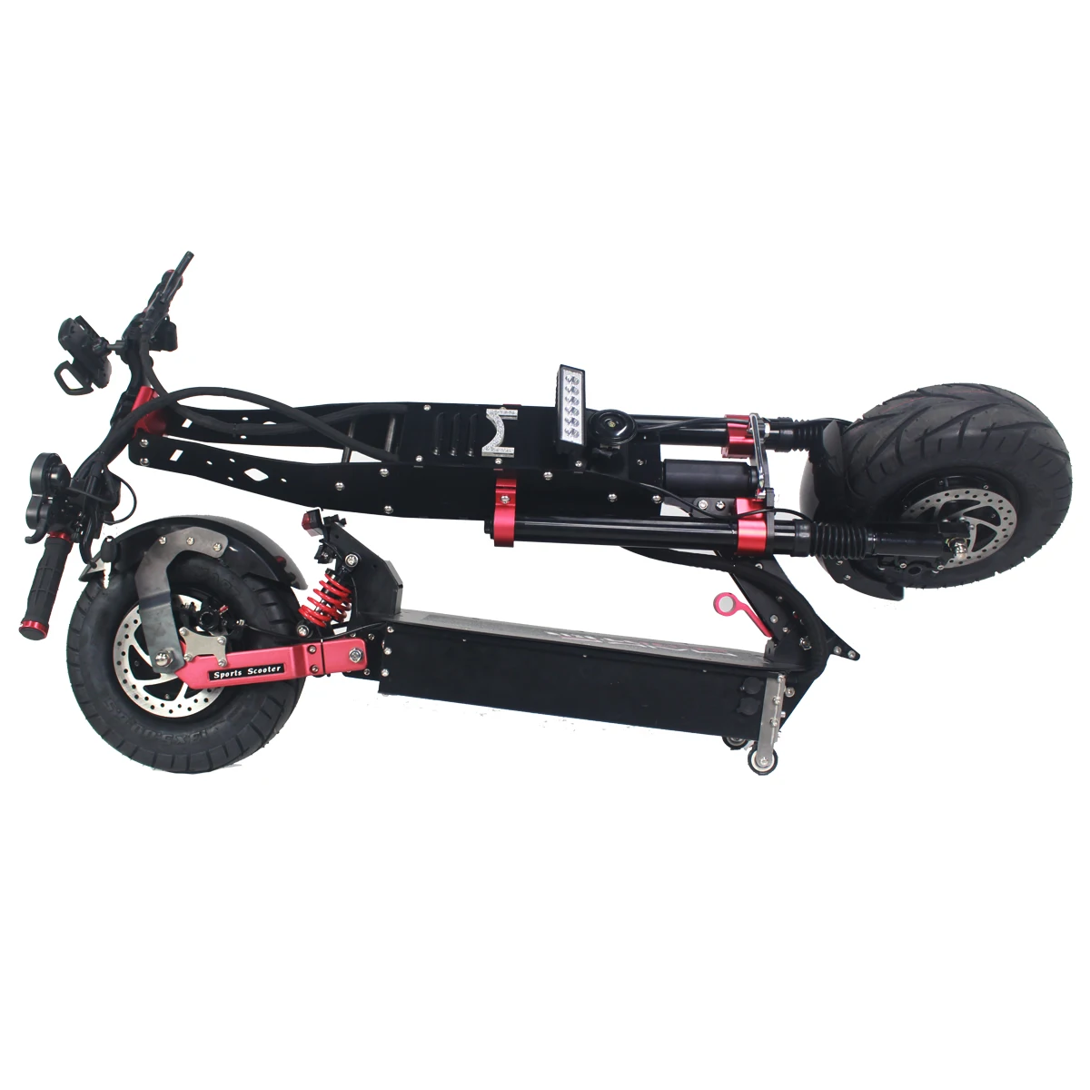 

Hight Quality Low Price Maike MK9x 7200W powerful motor high speed 13 inch fat tire electric scooter for adult, Red black