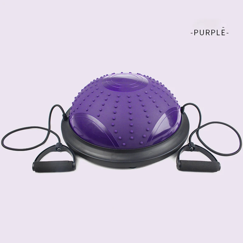 

Balane ball training Yoga Pilates Exercise fitness half bouncing ball trainer with handles, Stock color or customized
