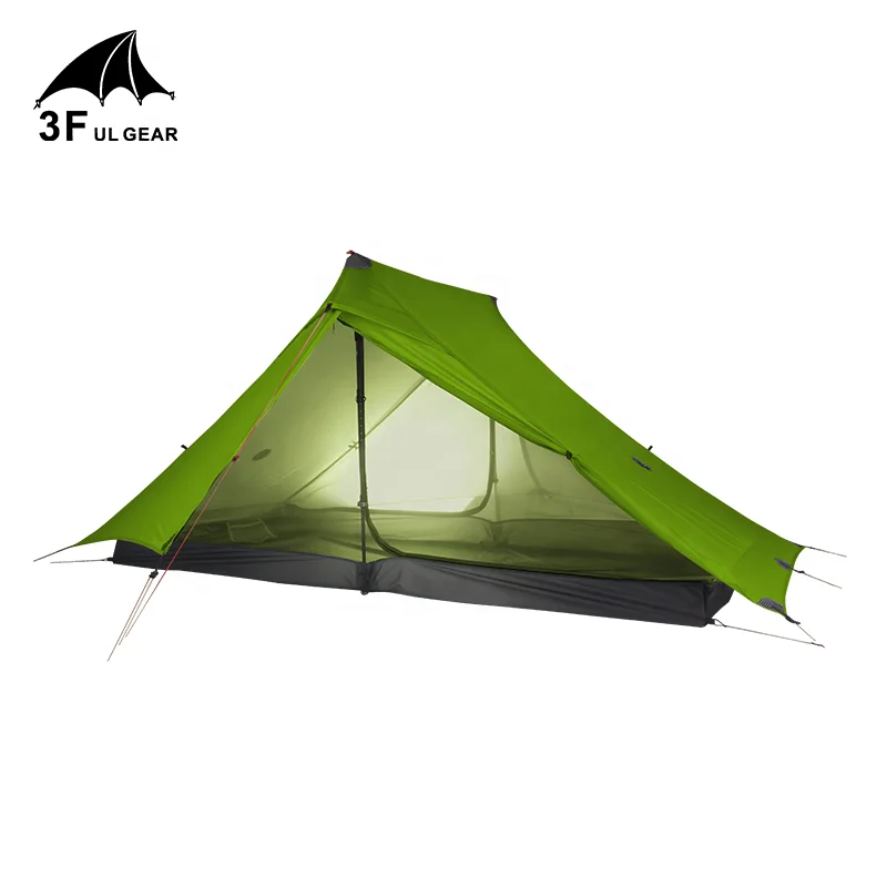 

3FUL GEAR LanShan 2 pro Tent 2 Person Outdoor Ultralight Camping Tent 3 Season Professional 20D Nylon Both Sides Silicon Tent