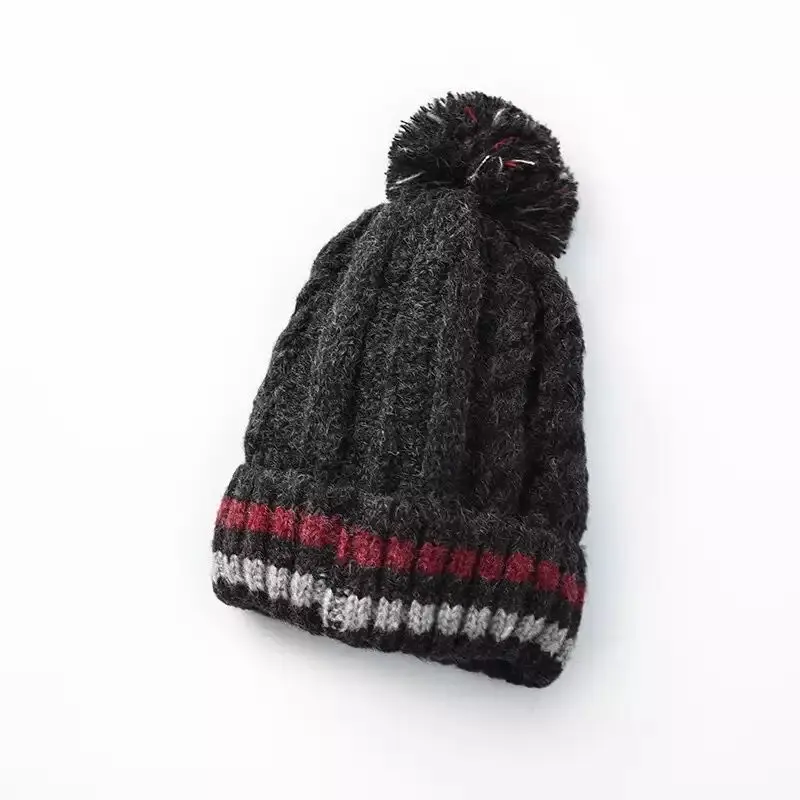 Cheap Outdoor Thicken Acrylic Knitted Warm Women Hat Winter Beanie