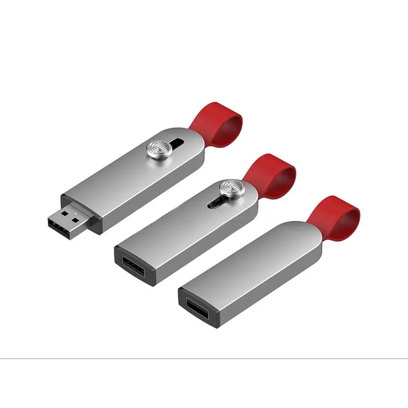 New Arrival Retractable memorias USB flash drives capless sliding USB stick metal pen drive 64GB - ANKUX.COM