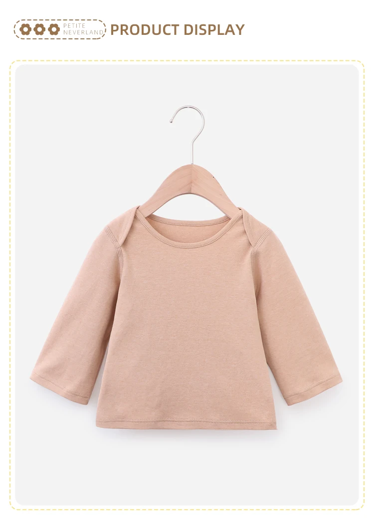 plain long sleeve baby t shirts