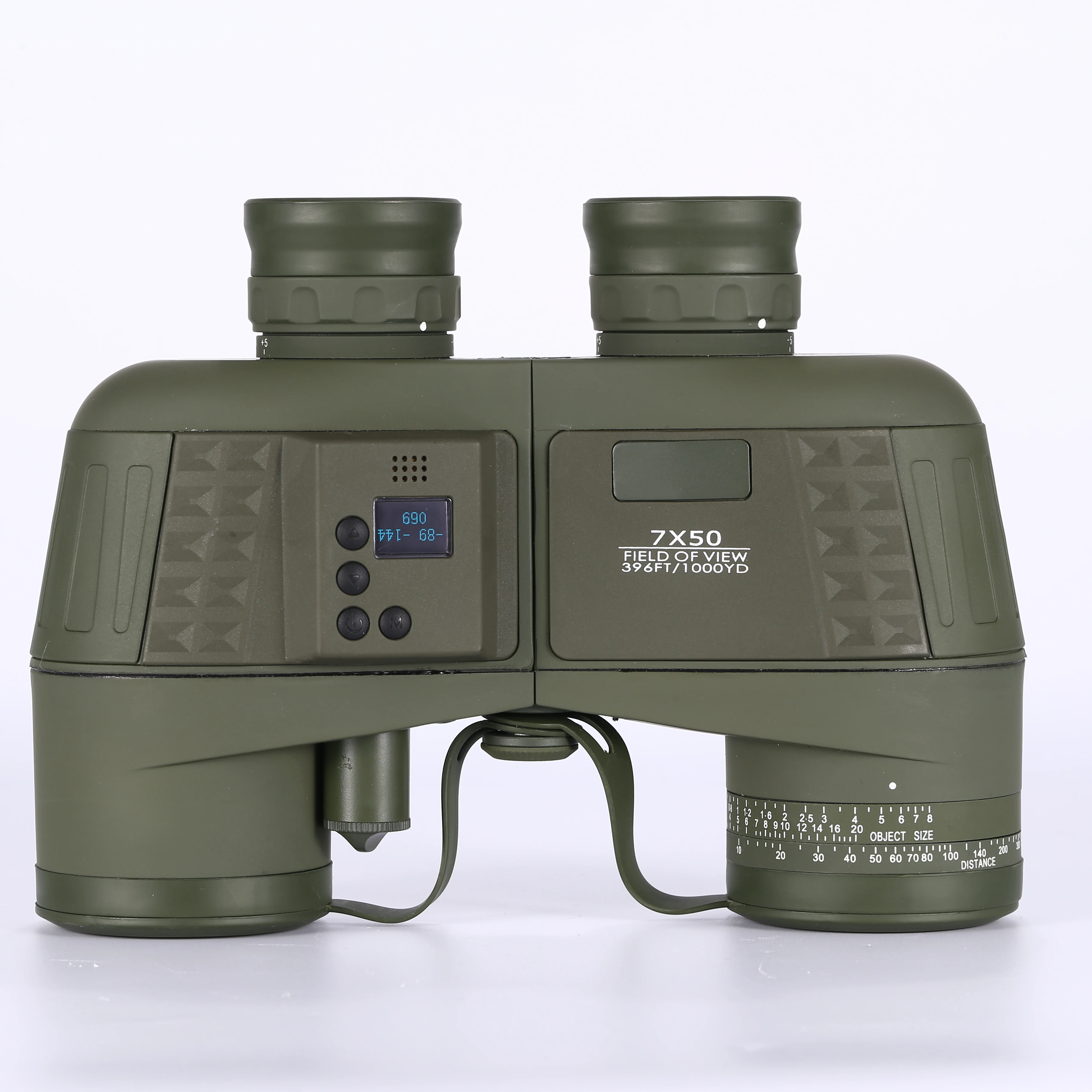 7x50 Binoculars with Electric Compass Nitrogen Waterproof BAK4 Prism FMC Lens Binoculars for Kid Adult Bird Watching