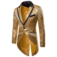 

Professional formal sequin mujer gold blazer blazers for men slim fit tuxedos made in China