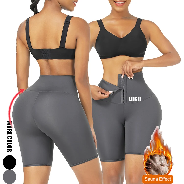 

HEXIN Drop Ship Service 2 In 1 Thigh Shaper Push Up Workout Leggings Tummy Control Leggings Waist Trainer