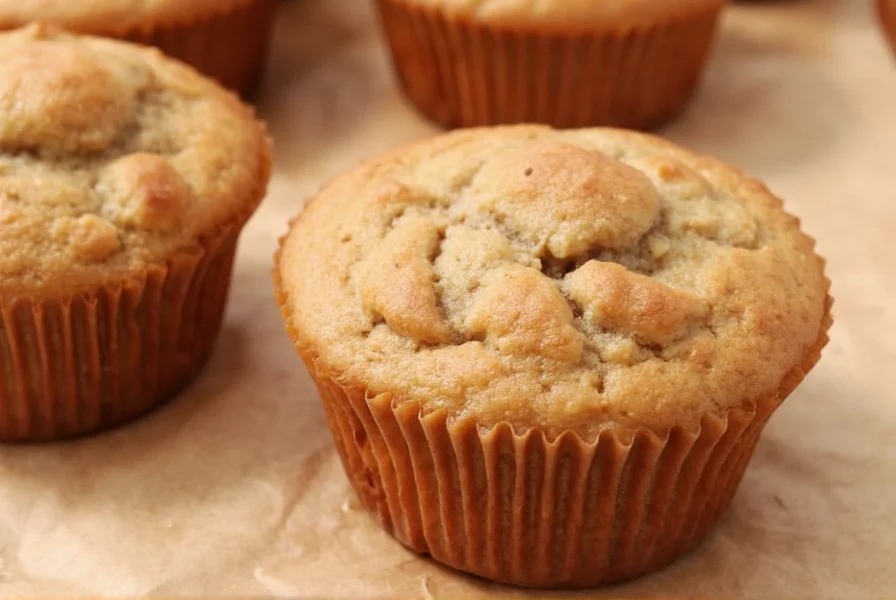 Close-up of moist apple cinnamon muffin cross-section showing tender crumb and apple pieces