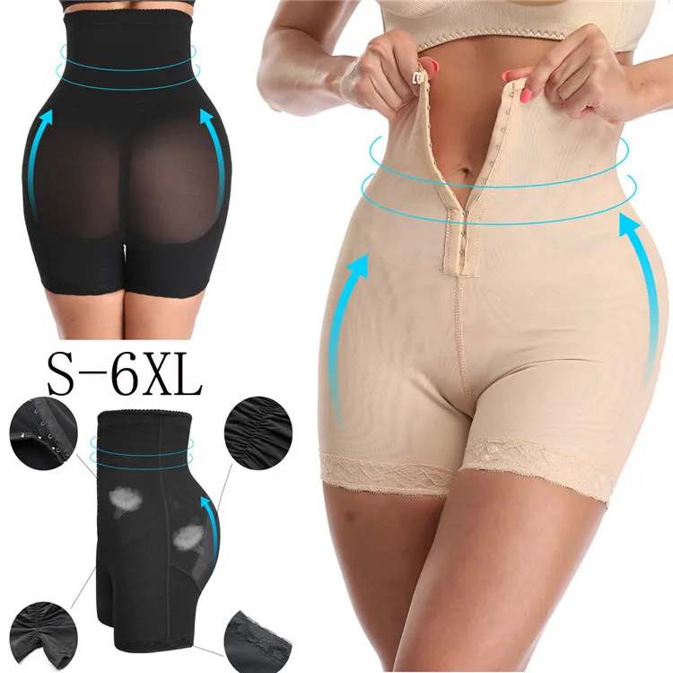 

Women High quality fajas colombianas Body Shaper Skim Hip Plus size Shapewear Butt Lifter High Waist trainer for Tummy Control, Beige black more