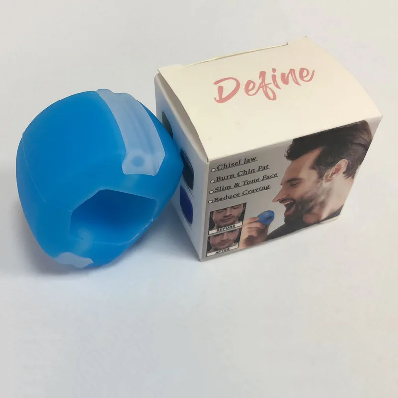 

Hot selling wholesale Jawline Exerciser Jaw Exercisers Jawline Trainer Chew tool Face Slim Fitness Ball Silicone Mouth Ball, Black/purple/blue