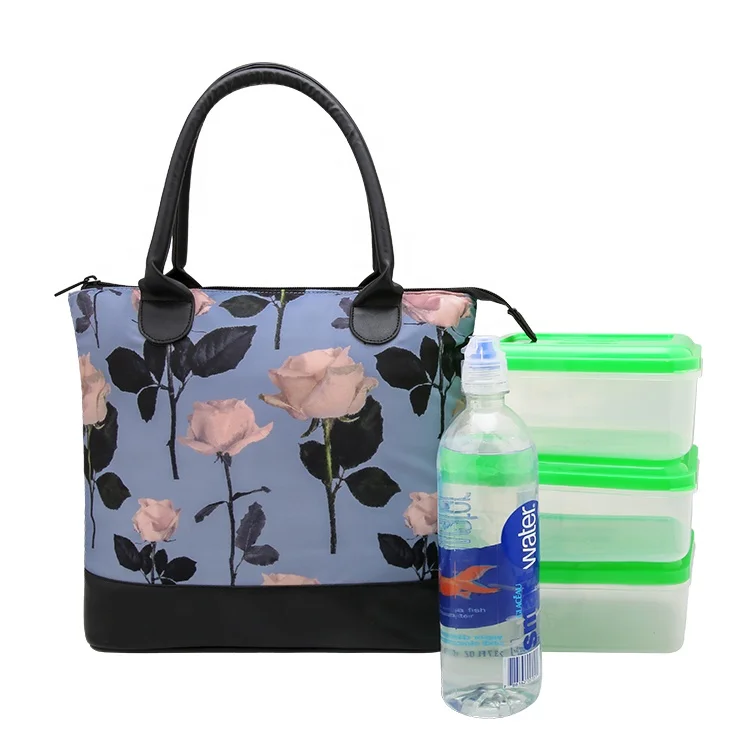 

Lunch Bag Bags Tote Cooler Thermal Insulated Cool Office For Women Waterproof Sublimation Adults Polyester Insulation Wholesale, Grey