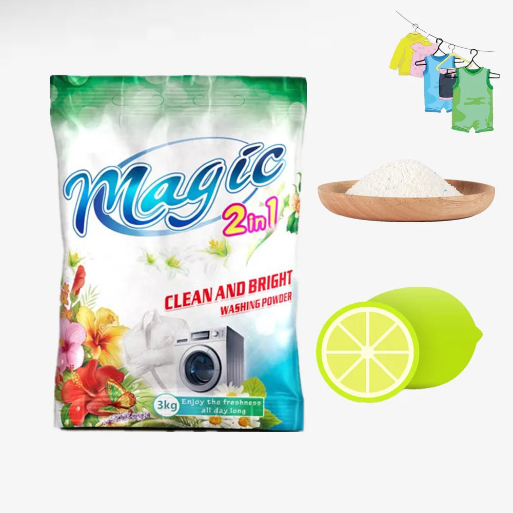 

Wholesale 30gram-50KG Detergent Powder, OEM Actives Powder Detergent Household Washing Powder Detergente en polvo, White