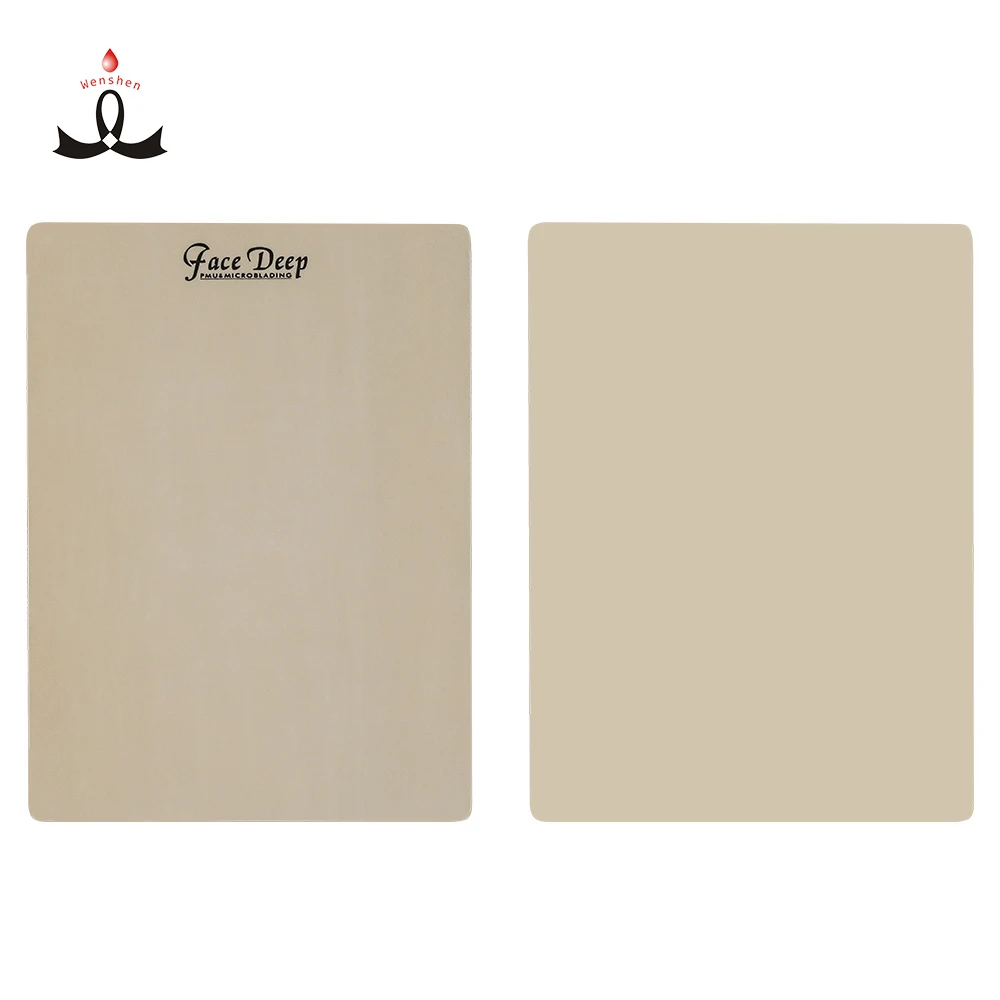 

High Quality Face Deep Rubber Inkless Skin Blank Permanent Makeup Tattoo Practice Products Accessories for Eyebrow Eyeliners, Skin color