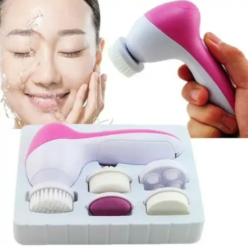 

Facial Cleansing Brush 5-in-1 Set Waterproof Face Cleaning Brush for Deep Cleansing