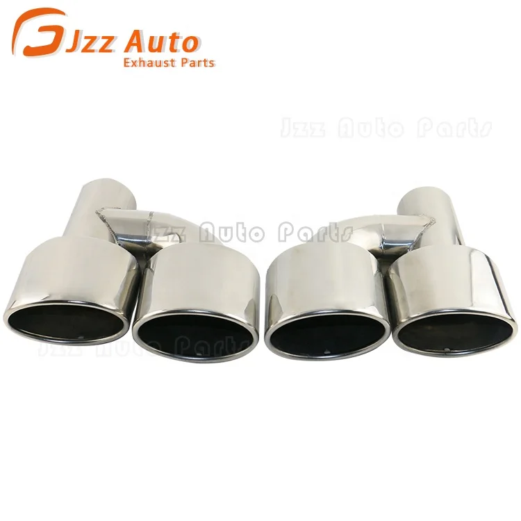 

JZZ auto parts power racing exhaust muffler tip dual Stainless Steel exhaust pipe Overseas warehouse