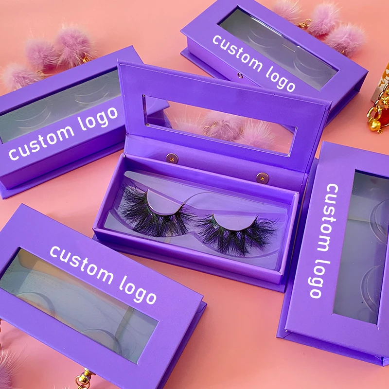 

custom logo mink eyelashes mink lashes 3d 25mm wholesale vendor bulk lashpackaging, Natural black