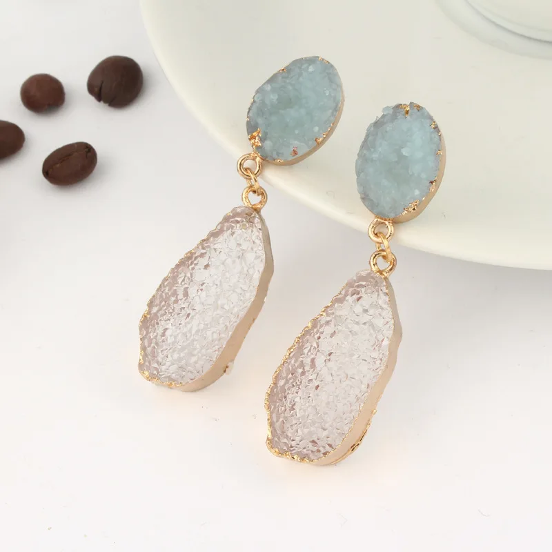 

JUHU Fashion Acrylic Transparent Earrings Korea Resin Earrings Temperament Earrings, Clear earrings