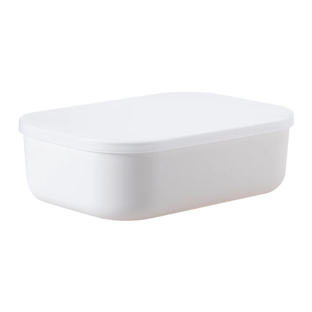 

PP Plastic Grey Storage Tin Box small shallow type