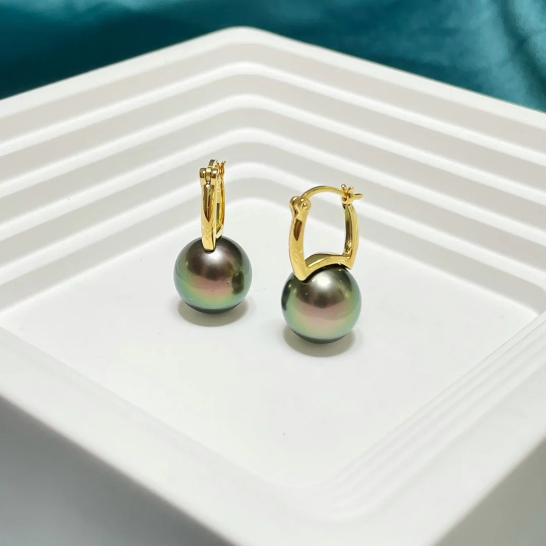 

Semi-finished Jewelry 18K Gold Accessories Pearl Stud Earrings Jewelry Women Hot Sale Pearl Earrings Accessories