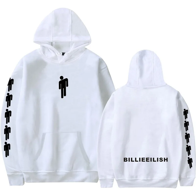 

European and American rapper Billie Eilish street fashion hoodies souvenir shirts for men and women, Customized picture