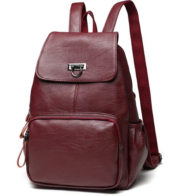 

New Luxury Brand Women Backpack High Quality Leather Backpacks Travel Backpack Fashion School Bags for Girls