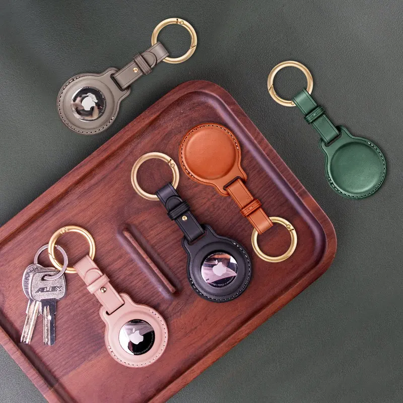 

Case Loop Collar Dog Golden Natural Hoco Orange Yellow In Airtagine Cas Keyring Green Luxury Airtag Keychain Leather