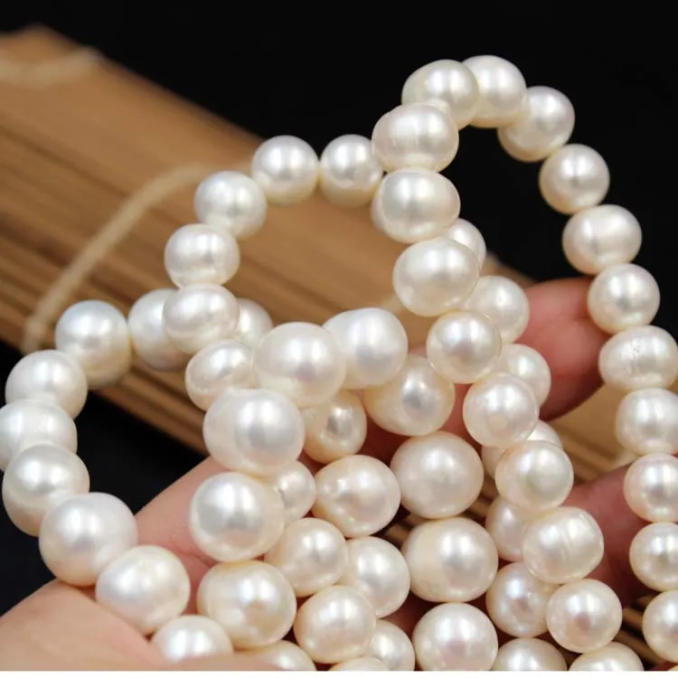 

2A Wholesale Price Zhuji Cultured Freshwater Round Pearl Strands Full Half Loose Pearls For Jewelry Making
