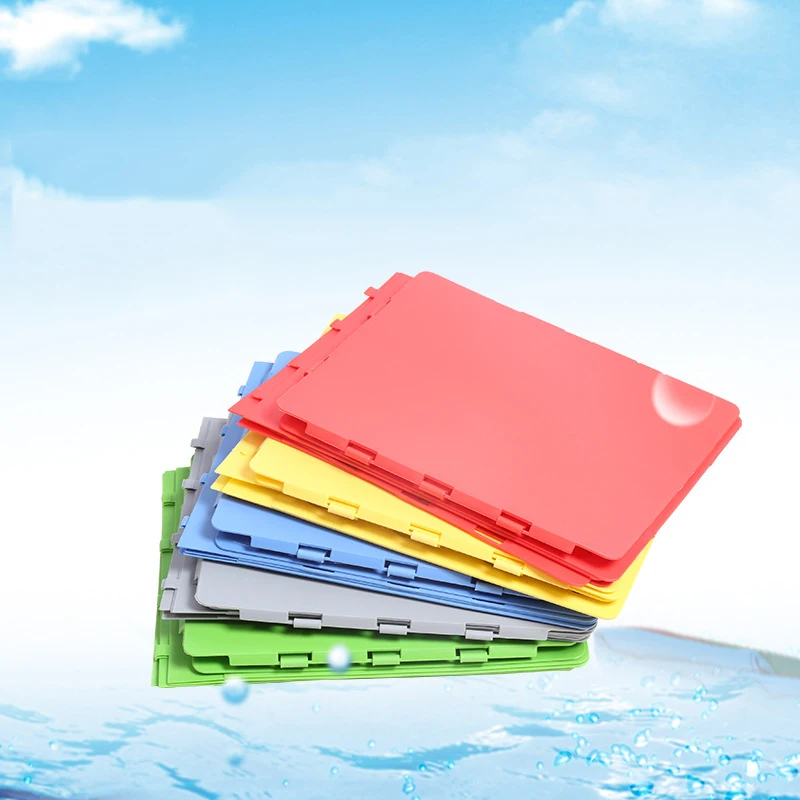 

Blue L Size Lazy People Supplies Clothes Folding Board Easy To Fold And Use