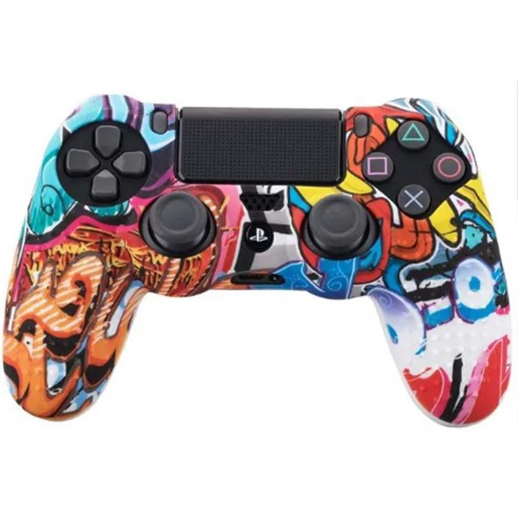 

For PS4 Pro Slim Controller Sleeve Rubber Silicone Protective Skin Game Case Cover for Dualshock PS 4 Control