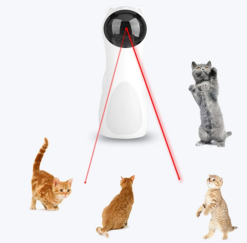 

ZMaker Interactive Cat Laser Toy Smart Rotating Laser Teasing Cat Toy Smart Timing