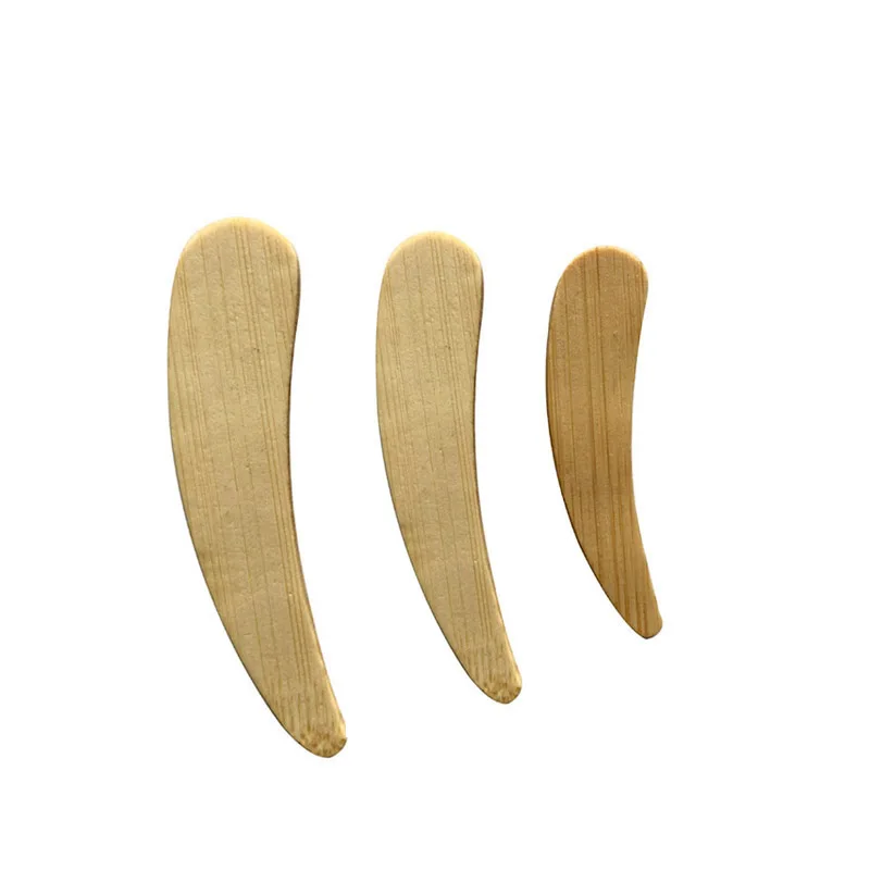 

Eco-friendly Bamboo Material Curved Makeup Spatula