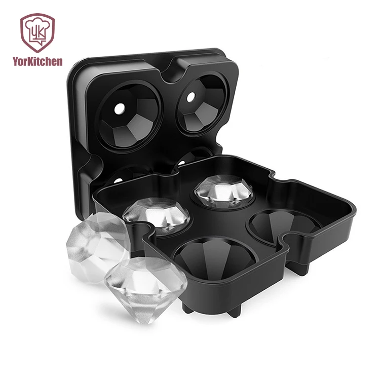 

Diamond-Shaped Ice Cube Trays Fun Ice Cube Molds Silicone Flexible Ice Maker for Chilling Whiskey