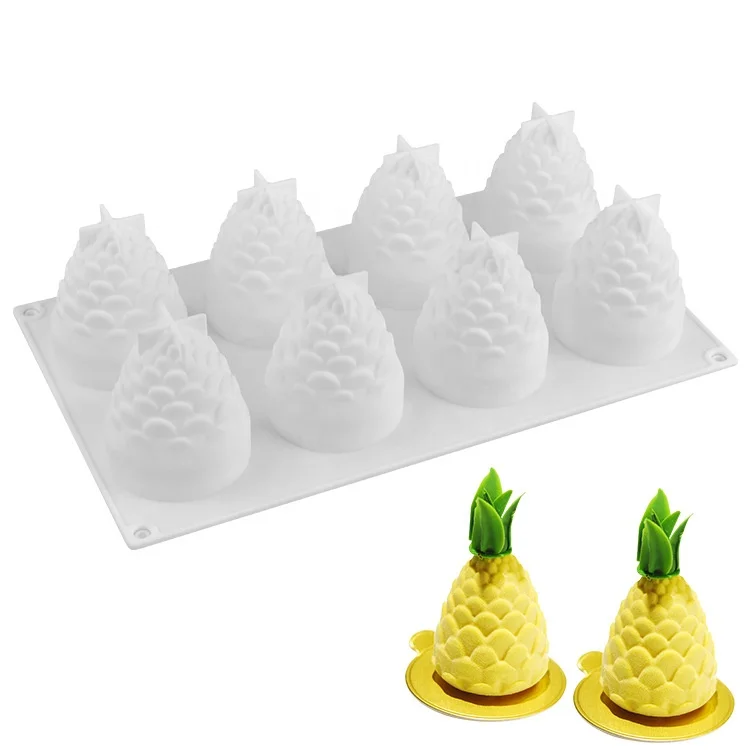 

LOVE'N LV386C Christmas Pinecones silicone mold cake chocolate mold fudge cake silicone mold cake tool, White