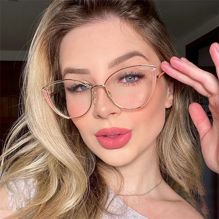 

2021 Custom logo High quality frame glasses optical eyewear anti blue light glasses river women glasses