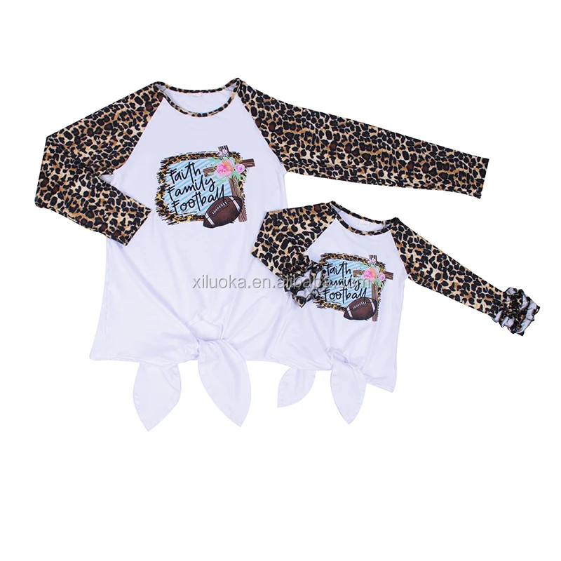 

Leopard Fashion Baby Clothes Woman Shirt Baby Clothes Mommy And Me Tops, Picture