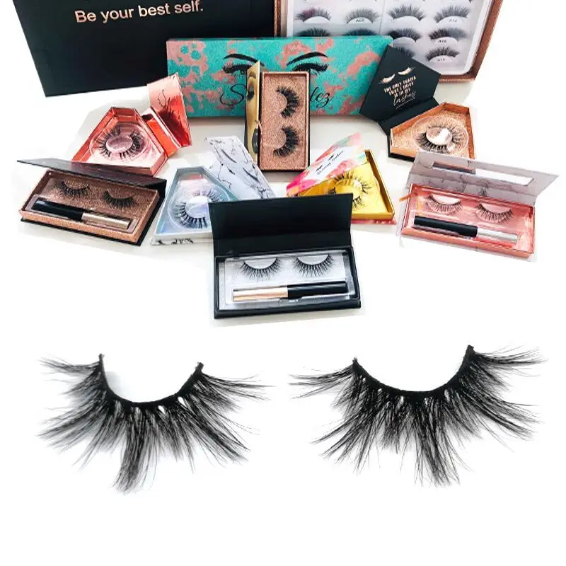 

100% Cruelty free 3d mink eyelashes package box 25mm eyelashes ,private label mink eyelashes