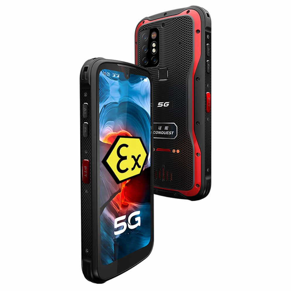 

CONQUEST S20 ATEX 5G display 6.3" FHD+ NFC 6GB+128GB PoC walkie talkie IP68 Android 11 mobile rugged Ex phone exploding area