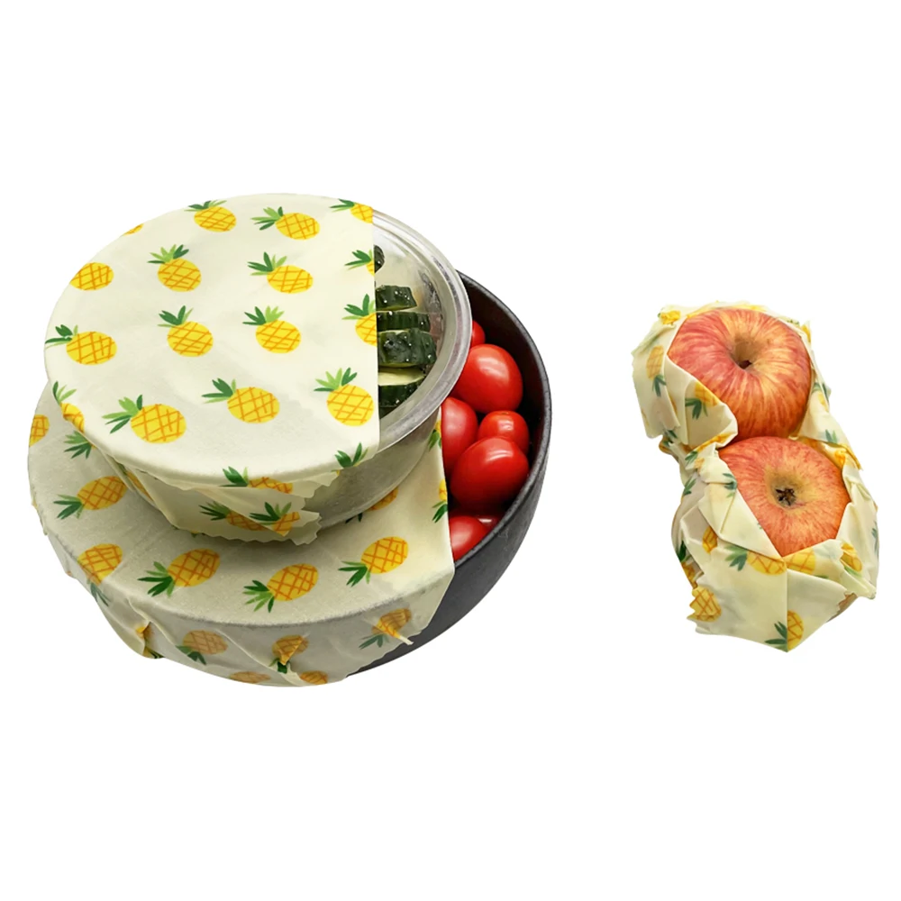 

Hot Sale Eco-Friendly kitchen Reusable Sandwich Fresh-keeping Beeswax Food Wraps