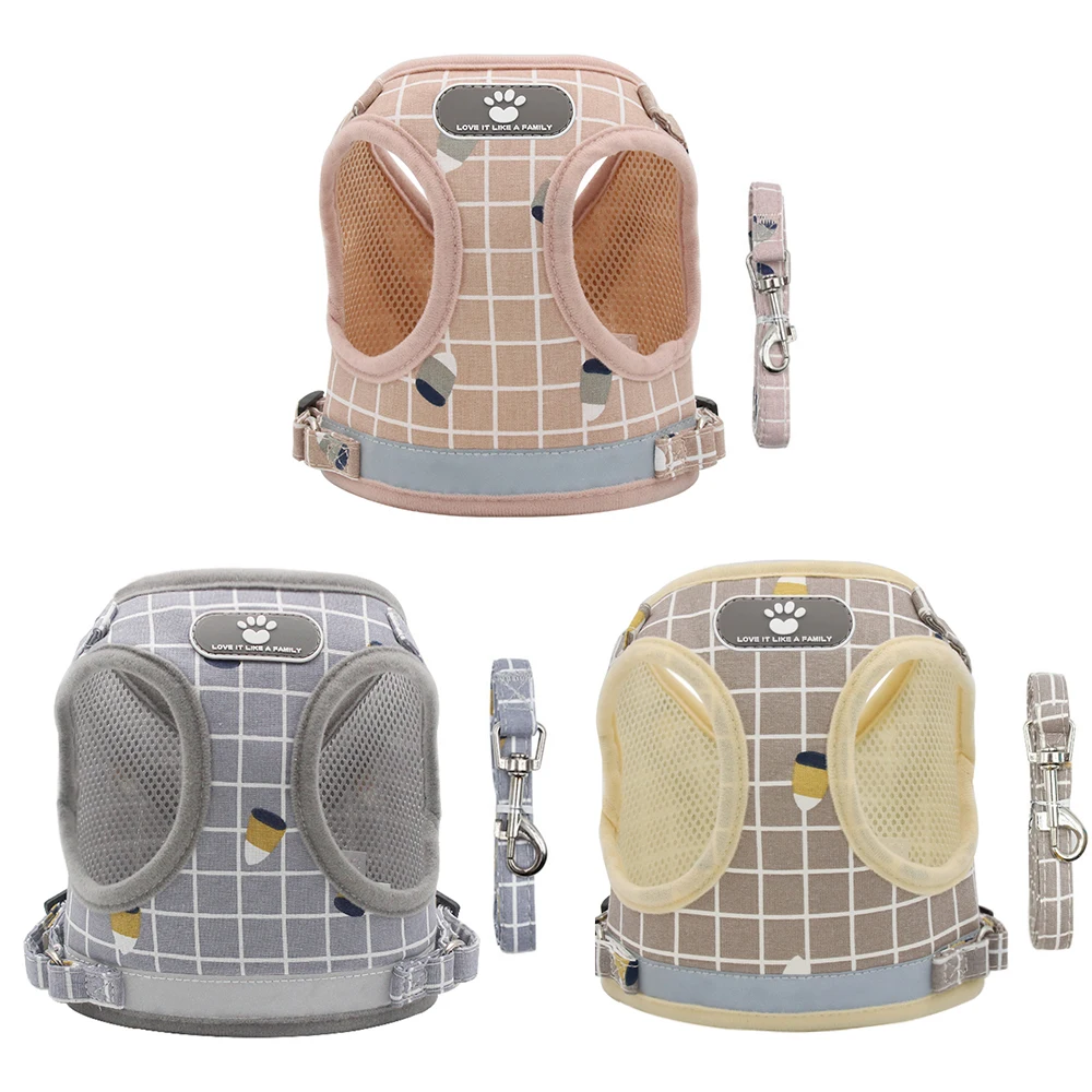 

Wholesale Fashion High Quality Luxury Custom Logo Xs Pet Safety Vest Soft Easy Walk Step In Small Dog Harness, More colors for option