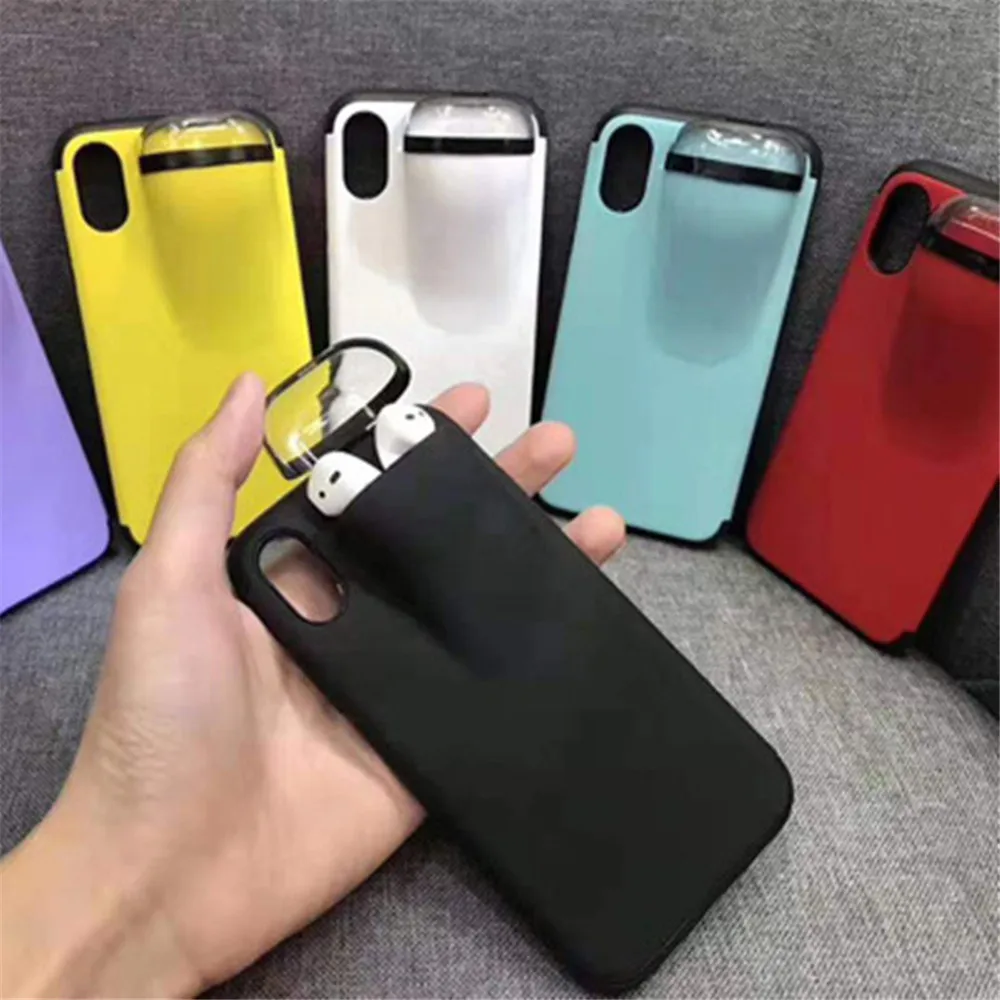 

2020 Wholesale 2 In 1 Phone Case Silicon Case with for Air Pods Cases for Apple for iPhone 11 Pro Max, Luxury color