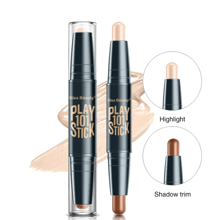 

Concealer Pen Multi effect Double Head 3D Bronzer Highlighter Makeup Pencil Stick Private Label Texture Contour Stick