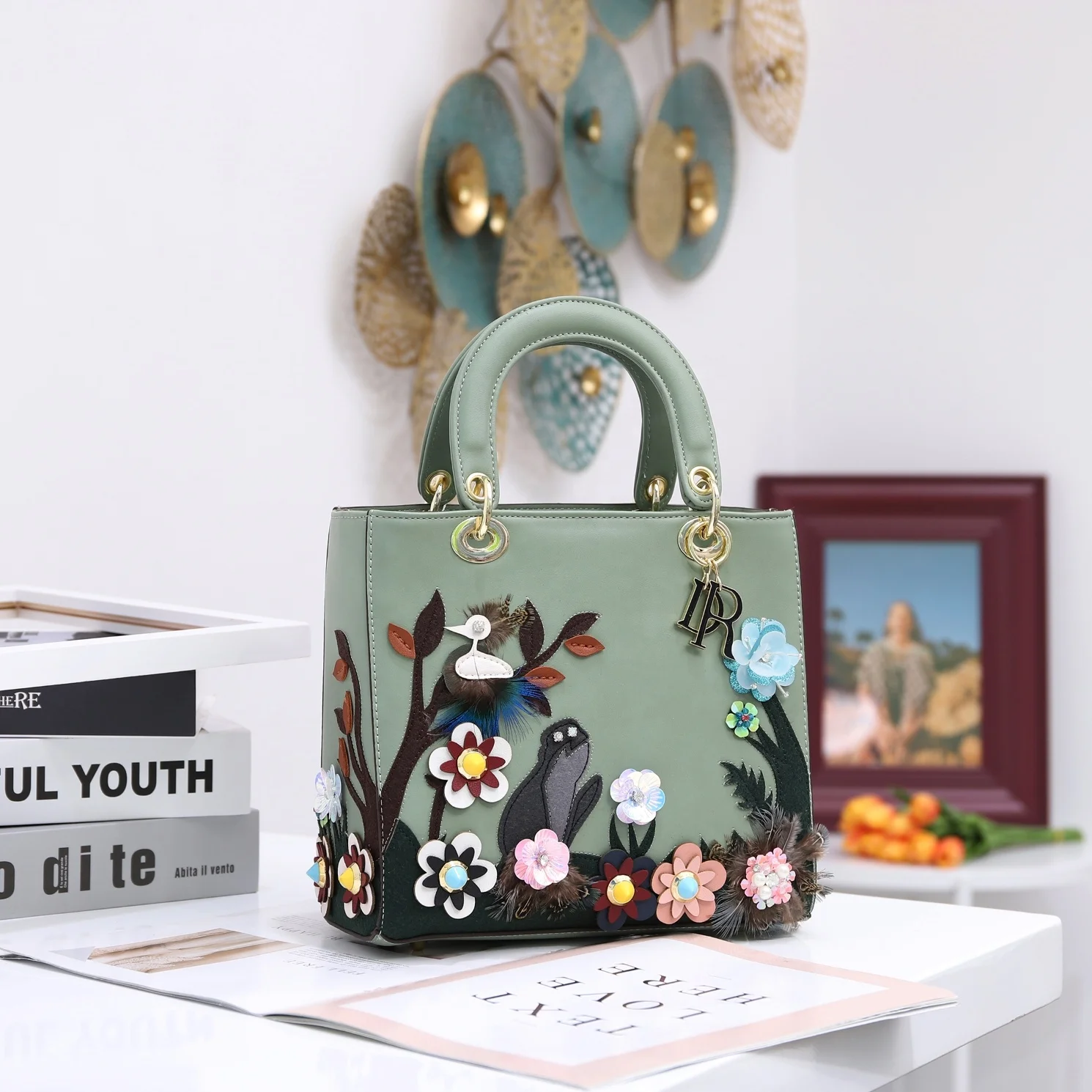 

top selling high handmade ladies bags flowers handbags for women luxury designer female bags good quality factory direct sales