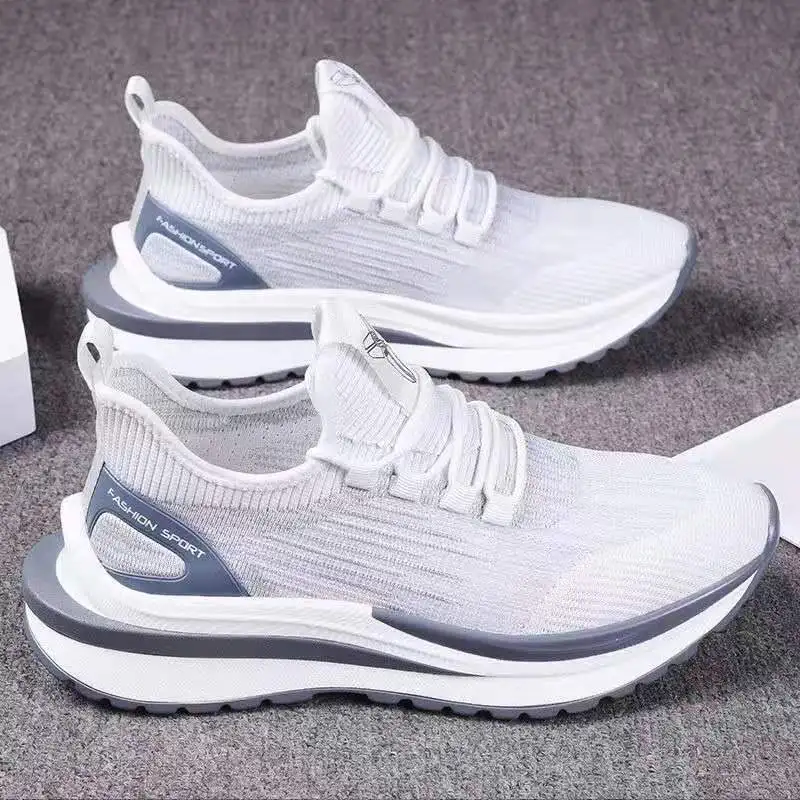 

2021 Fashionable black shoes men casual walking sport shoes and sneakers, Black,white,black+red